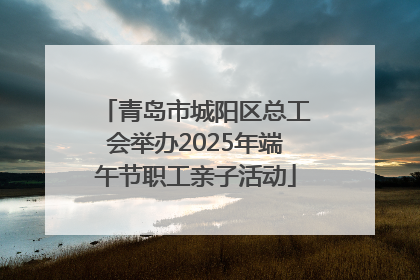 青岛市城阳区总工会举办2025年端午节职工亲子活动