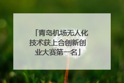 青岛机场无人化技术获上合创新创业大赛第一名
