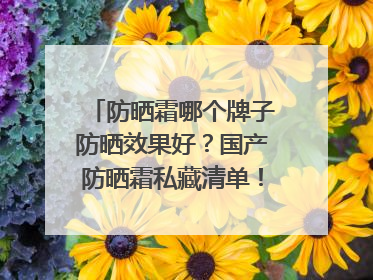 防晒霜哪个牌子防晒效果好？国产防晒霜私藏清单！建议收藏