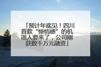 预计年底见！四川首款“懂情感”的机器人要来了，公司刚获数千万元融资