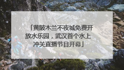 黄陂木兰不夜城免费开放水乐园，武汉首个水上冲关直播节目开幕