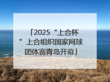 2025“上合杯”上合组织国家网球团体赛青岛开幕