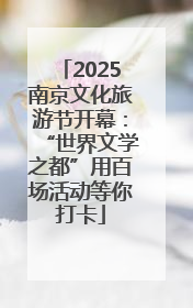 2025南京文化旅游节开幕：“世界文学之都”用百场活动等你打卡