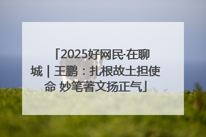 2025好网民·在聊城｜王鹏：扎根故土担使命 妙笔著文扬正气