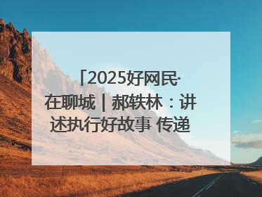 2025好网民·在聊城｜郝轶林：讲述执行好故事 传递司法正能量