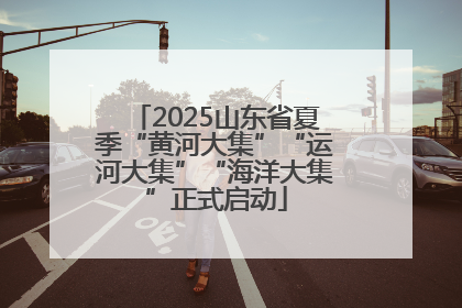2025山东省夏季“黄河大集”“运河大集”“海洋大集”正式启动
