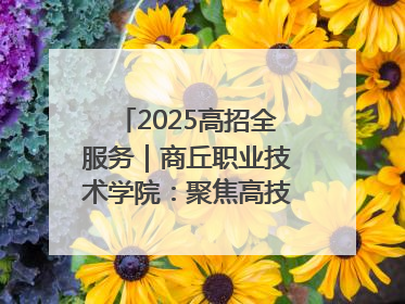 2025高招全服务｜商丘职业技术学院：聚焦高技能人才培养 谱写高质量发展篇章